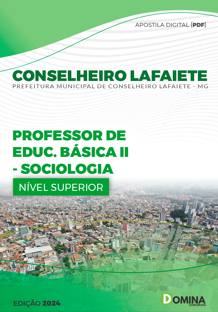 Apostila Professor de Sociologia Conselheiro Lafaiete MG 2024