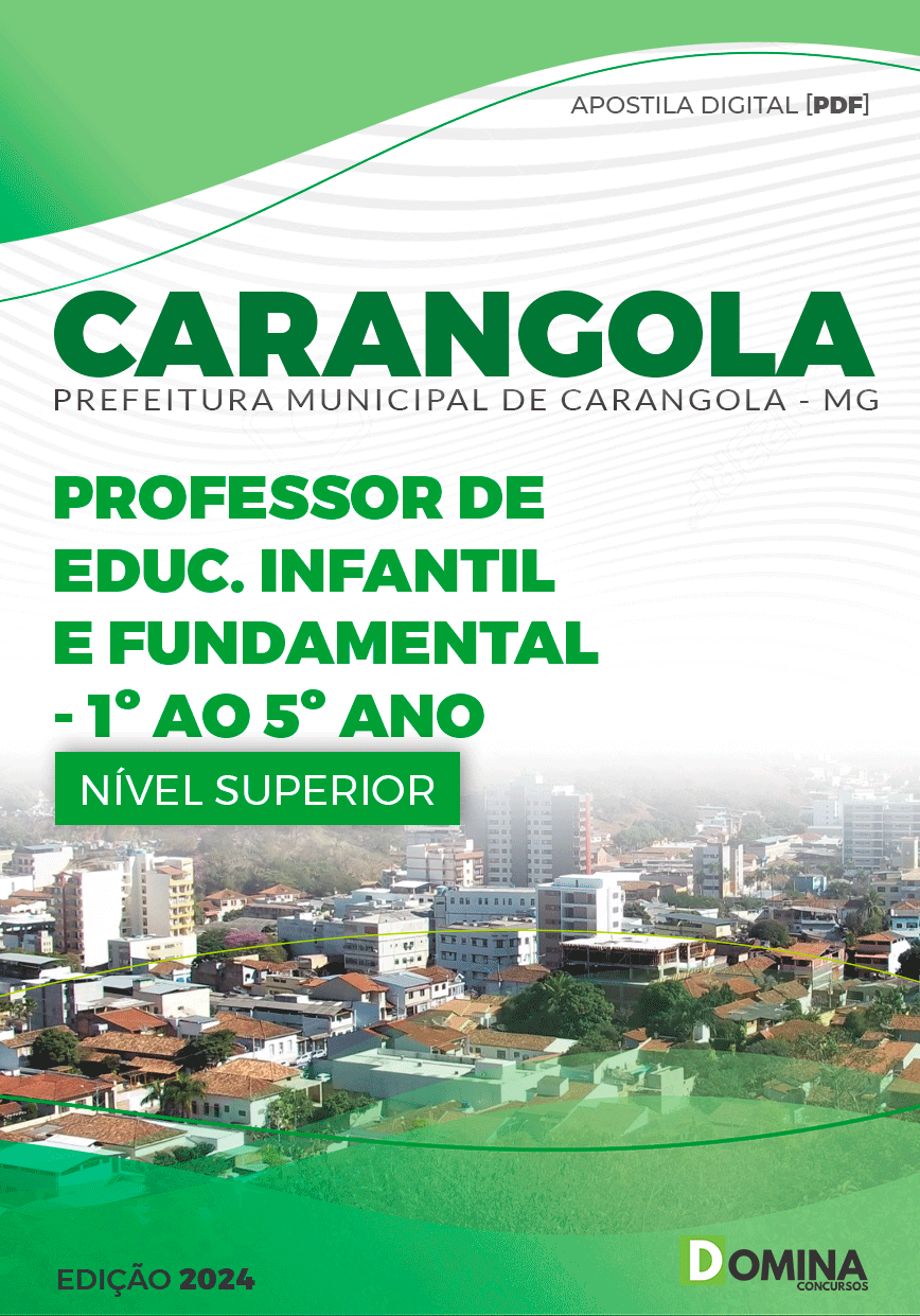 Apostila Professor de 1° ao 5° Ano Carangola MG 2024