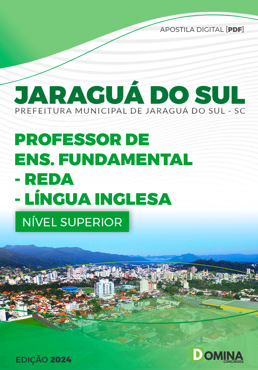 Apostila Professor de Inglês Jaraguá do Sul SC 2024