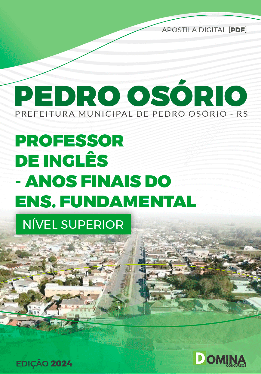 Apostila Professor de Inglês Pedro Osório RS 2024