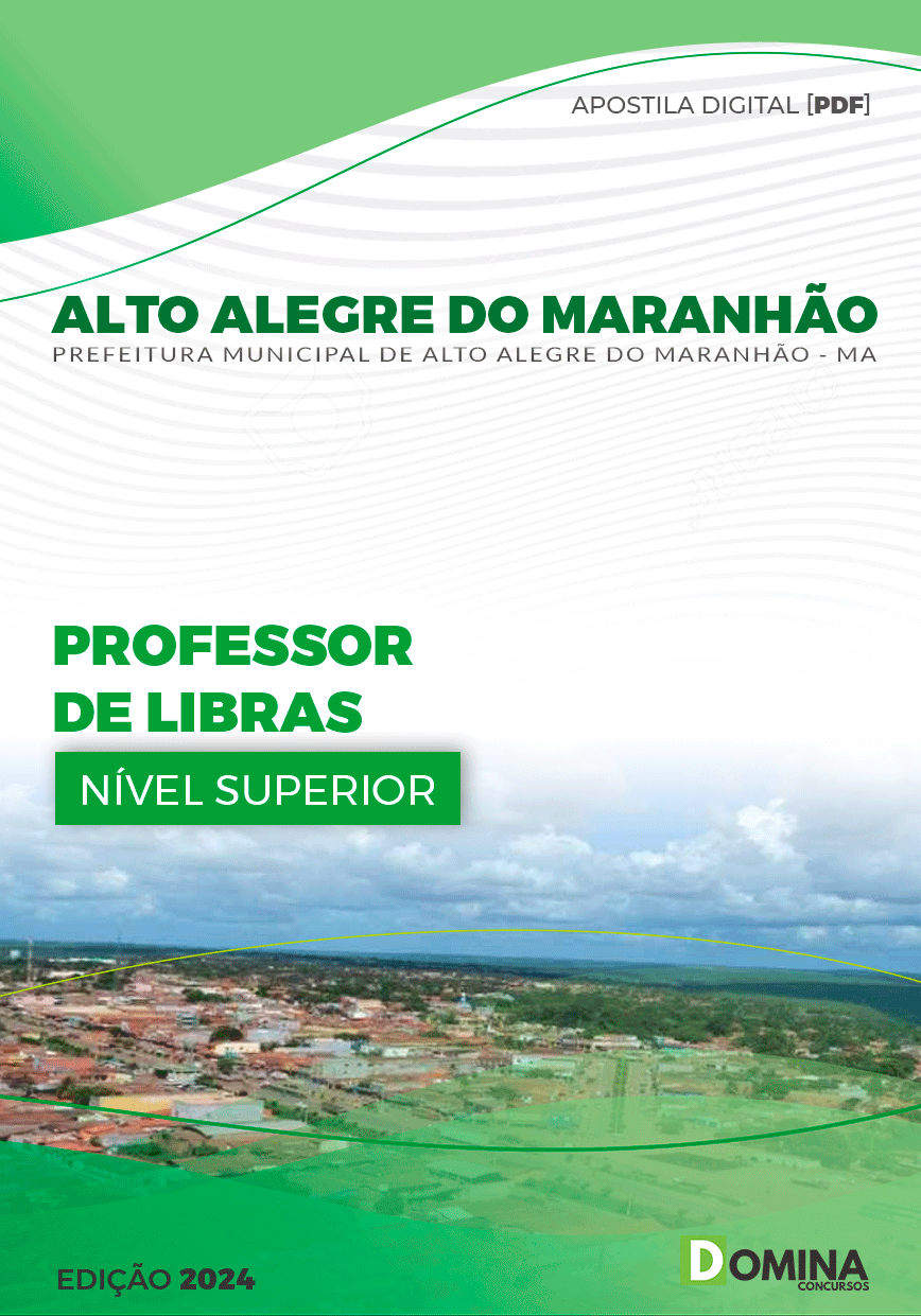 Apostila Professor de LIBRAS Alto Alegre Maranhão MA 2024