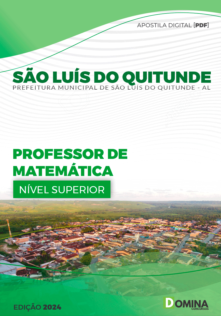 Apostila Professor de Matemática São Luís Quitunde AL 2024