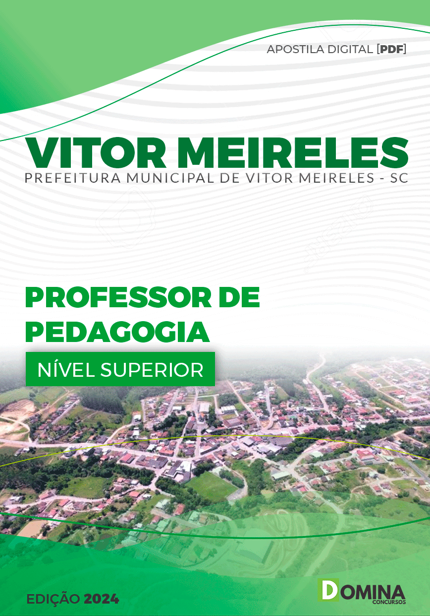 Apostila Professor de Pedagogia Vitor Meireles SC 2024