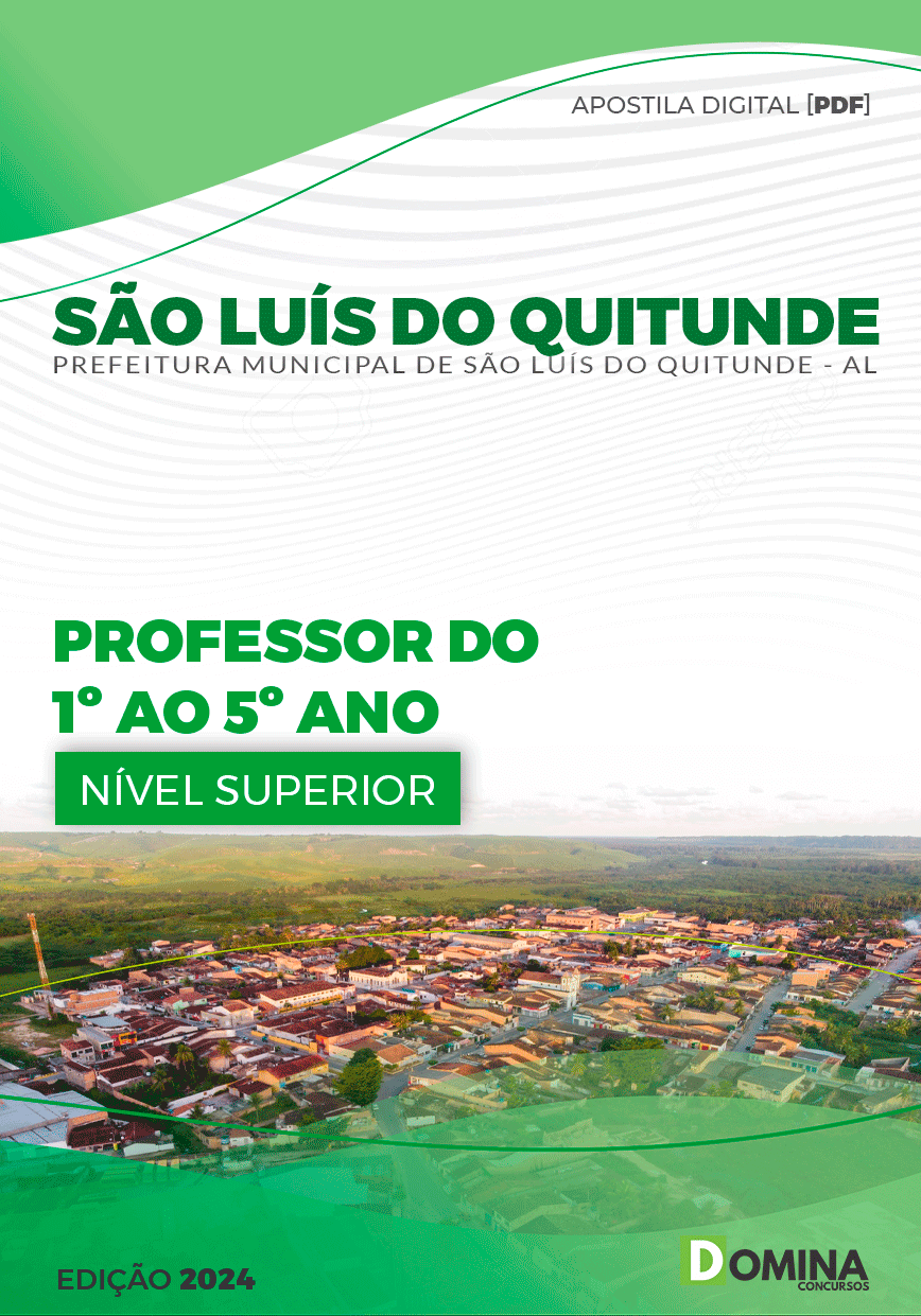 Apostila Professor de Anos Iniciais São Luís Quitunde AL 2024