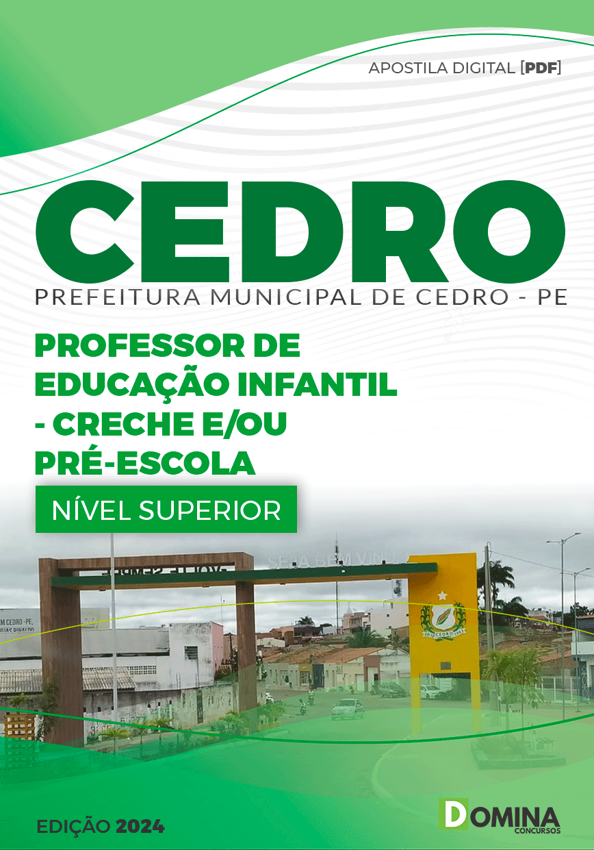 Apostila Professor de Creche ou Pré-Escola Cedro PE 2024