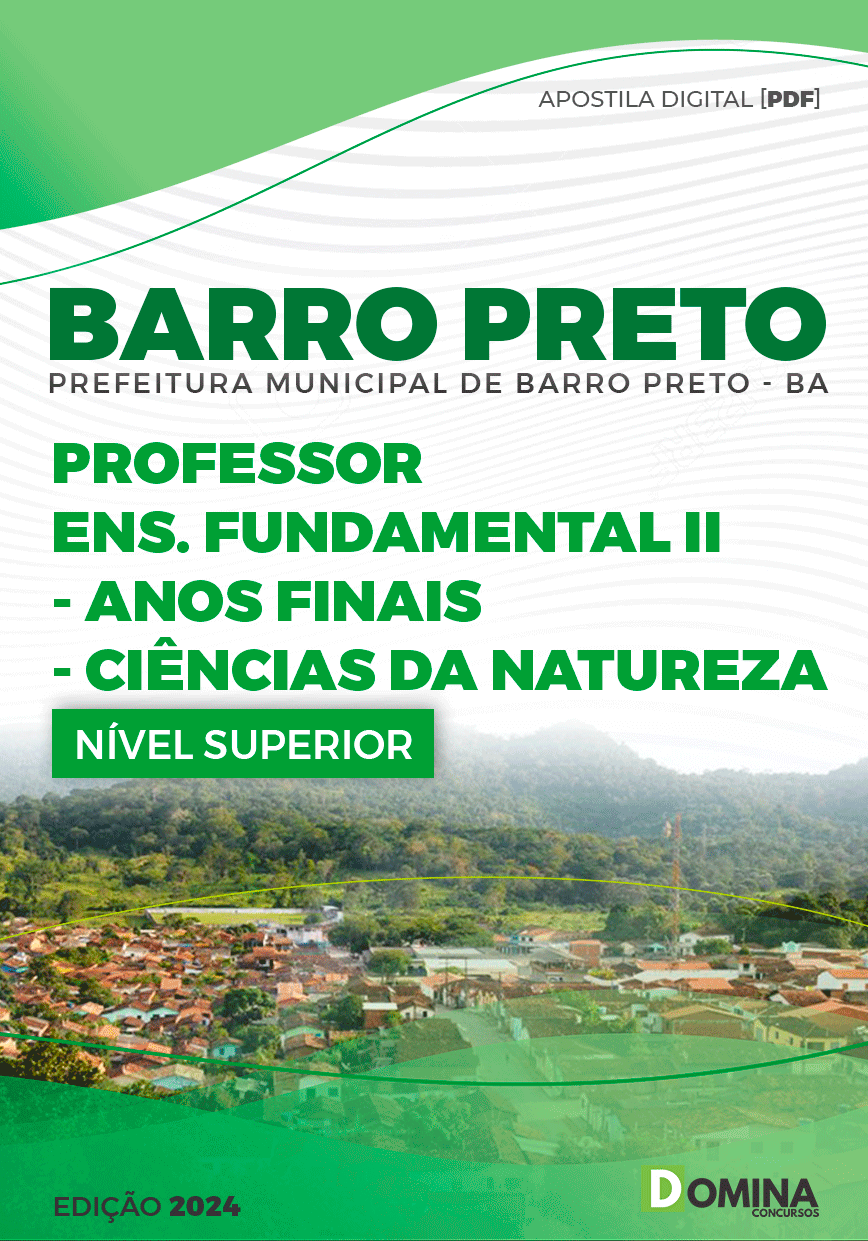 Apostila Professor de Ciências Barro Preto BA 2024