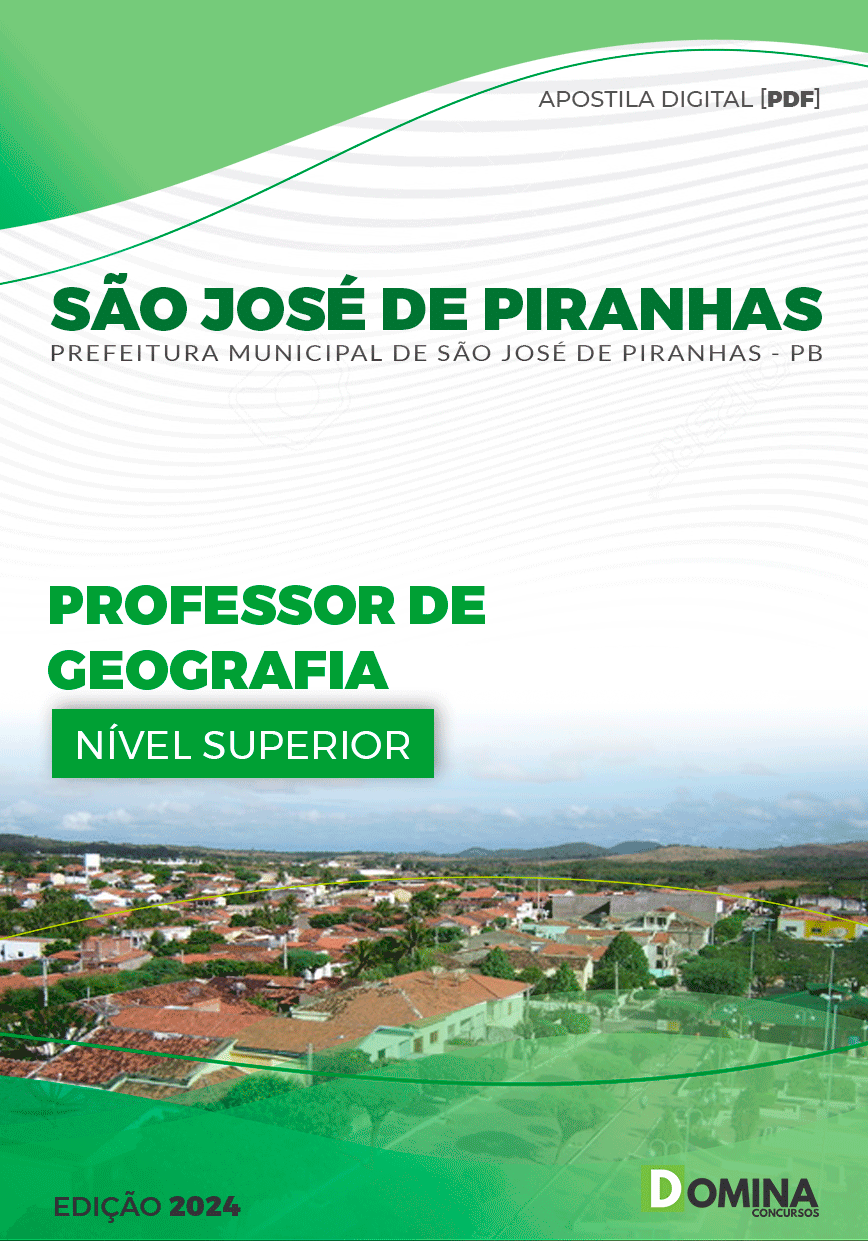 Apostila Professor de Geografia São José de Piranhas PB 2024