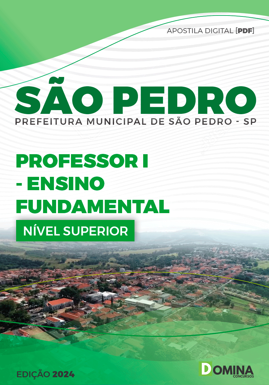 Apostila Professor de Ensino Fundamental São Pedro SP 2024