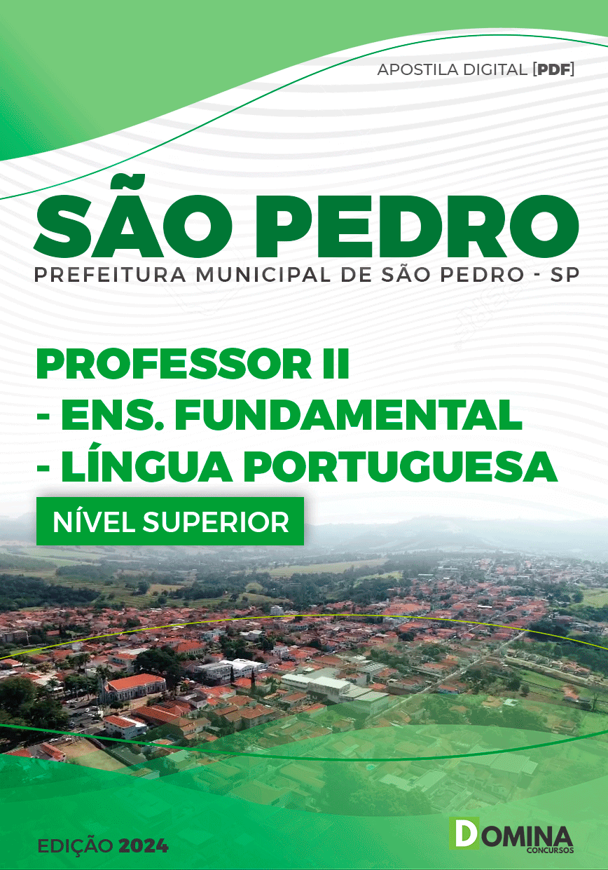 Apostila Professor de Português São Pedro SP 2024