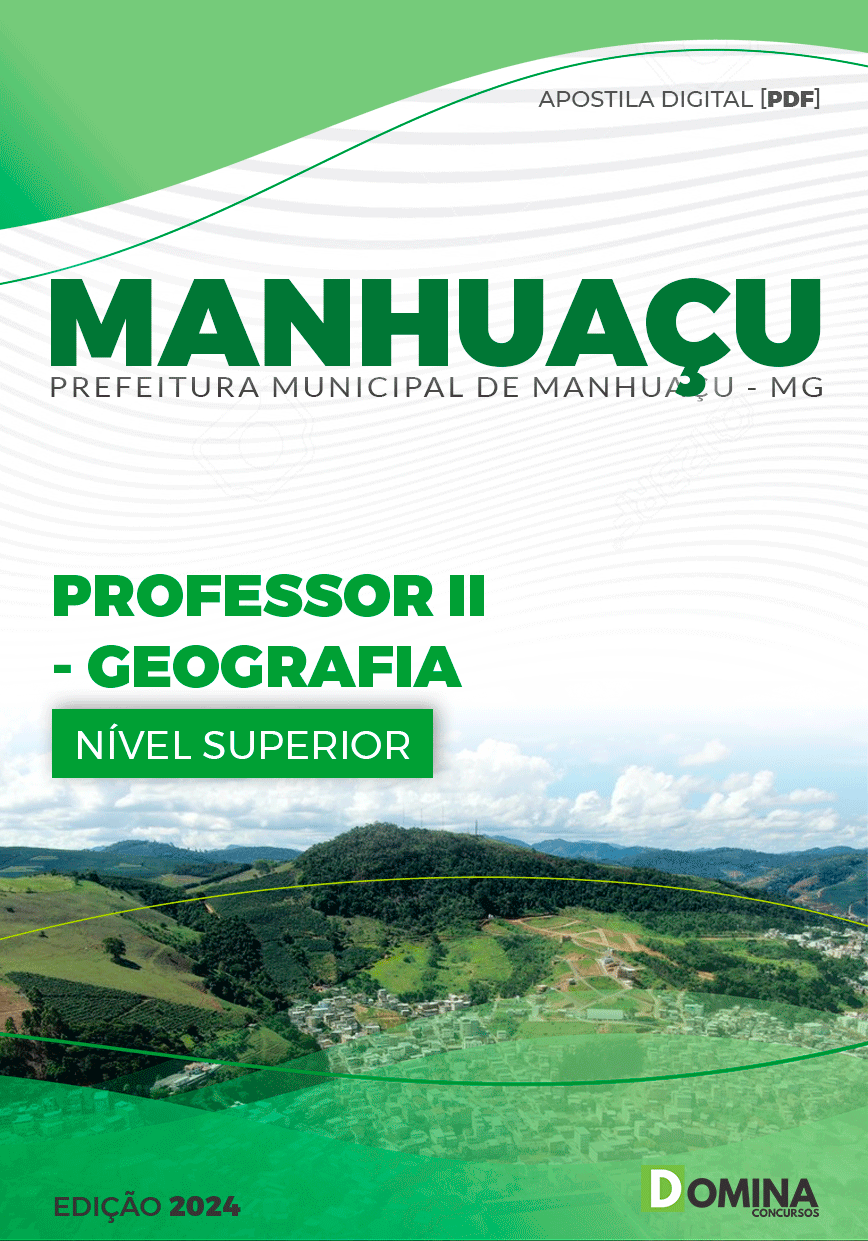 Apostila Professor de Geografia Manhuaçu MG 2024