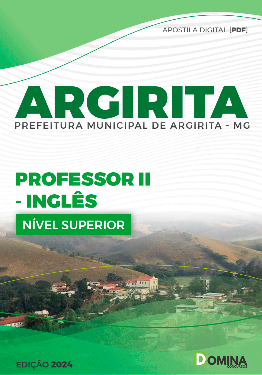 Apostila Professor de Inglês Argirita MG 2024