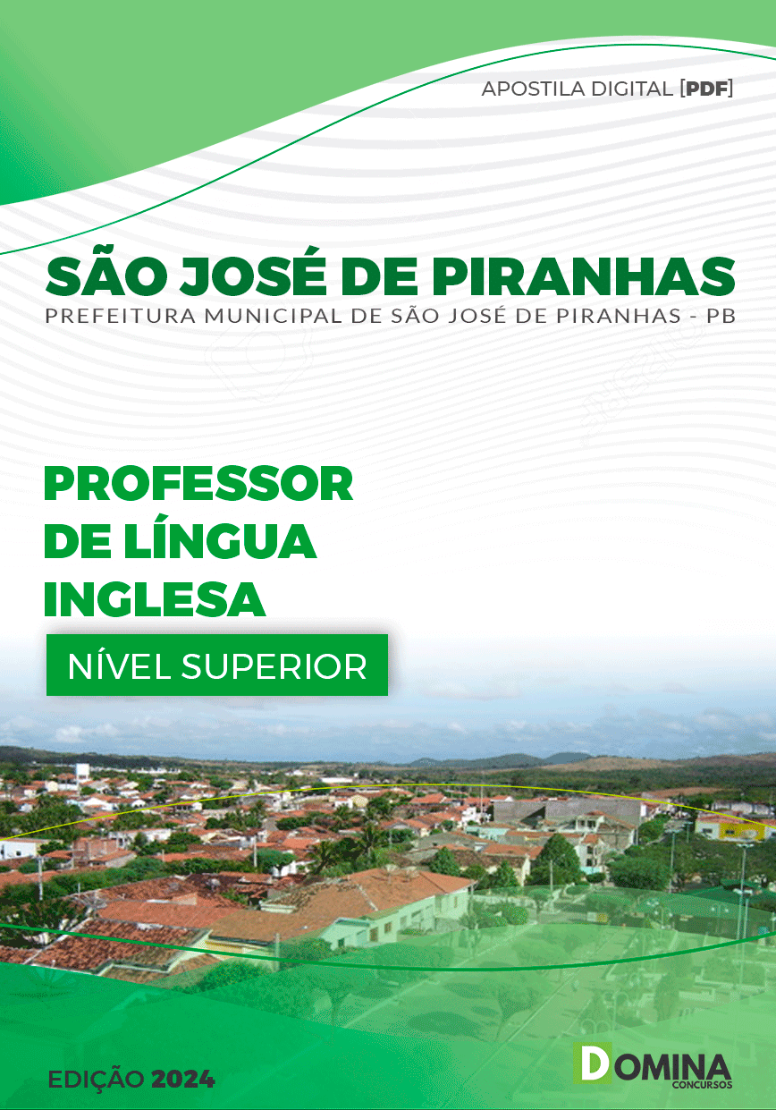 Apostila Professor de Inglês São José de Piranhas PB 2024