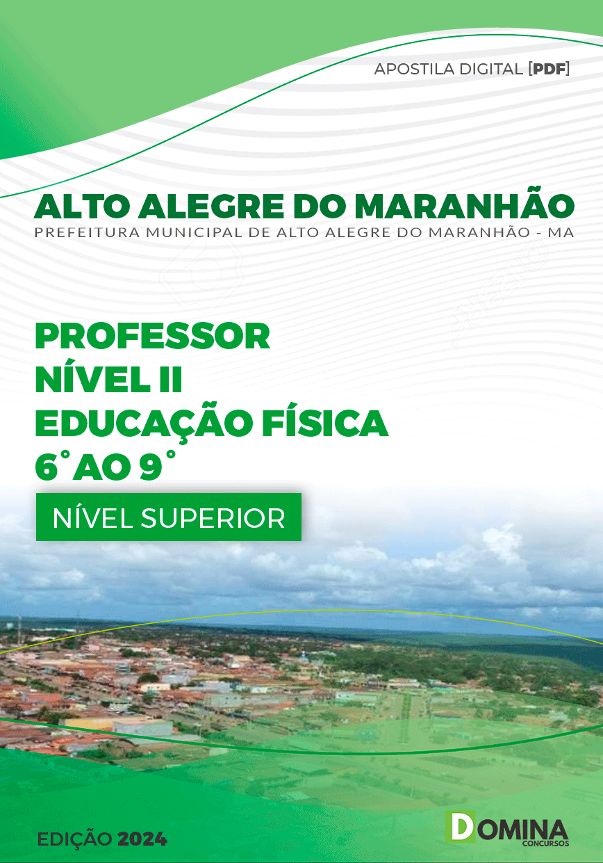 Apostila Professor Educação Física Alto Alegre Maranhão MA 2024