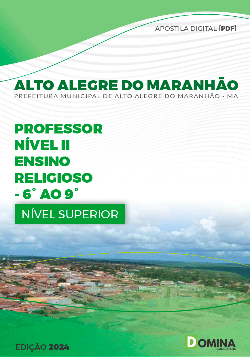 Apostila Professor de Religião Alto Alegre Maranhão MA 2024