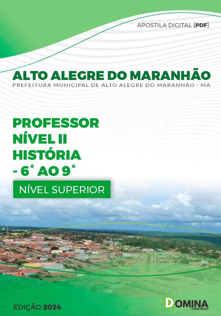 Apostila Professor de História Alto Alegre Maranhão MA 2024