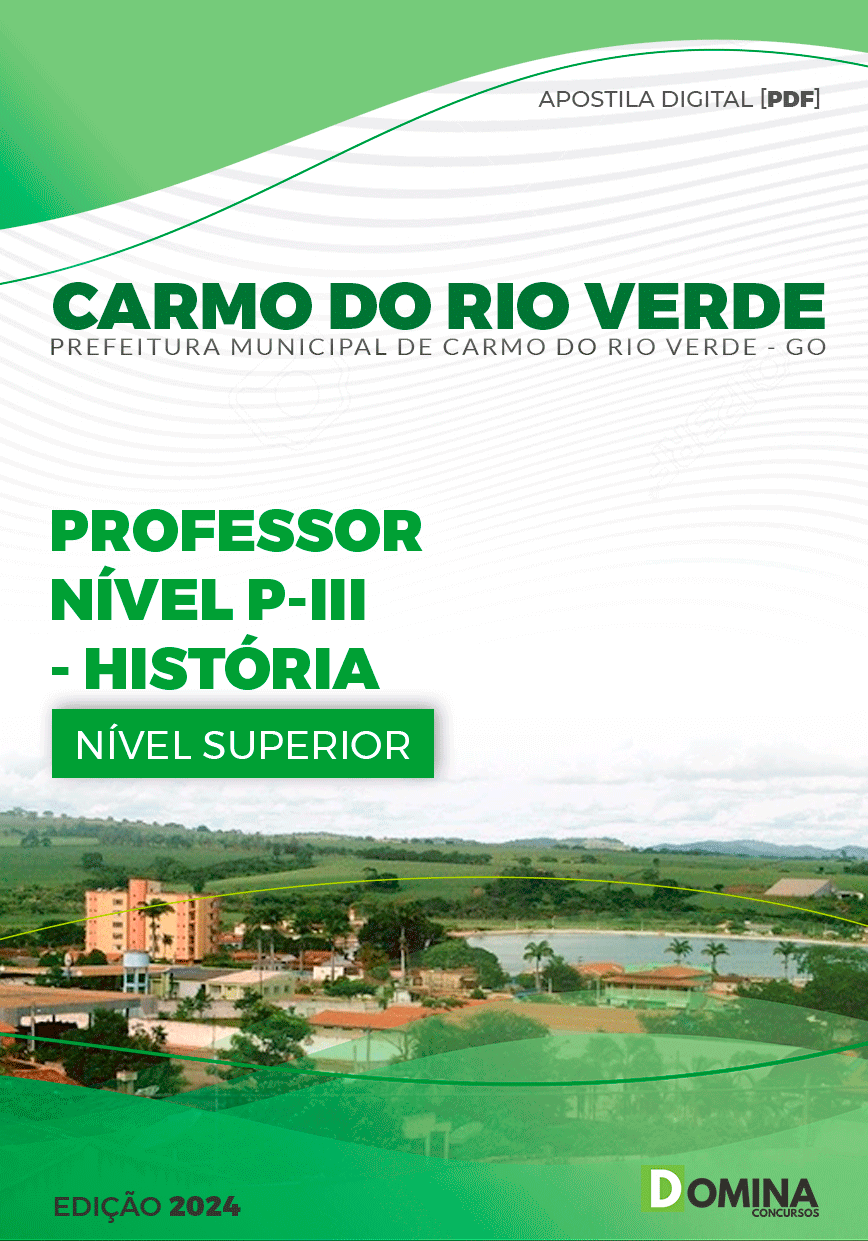 Apostila Professor de História Carmo do Rio Verde GO 2024