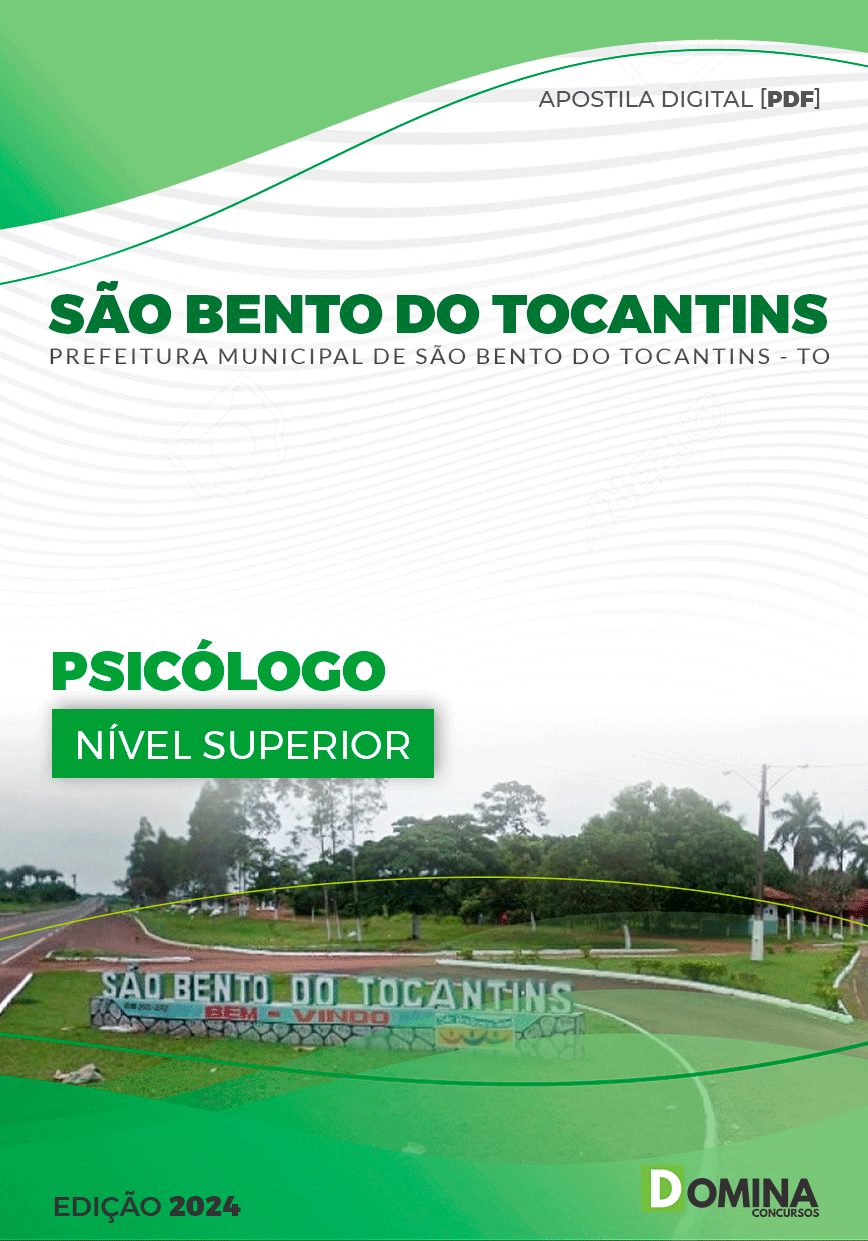 Apostila Psicólogo São Bento do Tocantins TO 2024