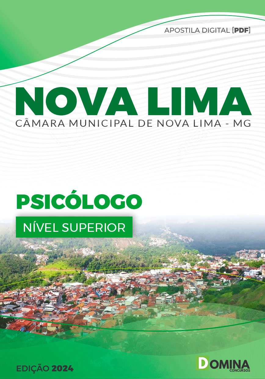 Apostila Psicólogo Câmara Nova Lima MG 2024