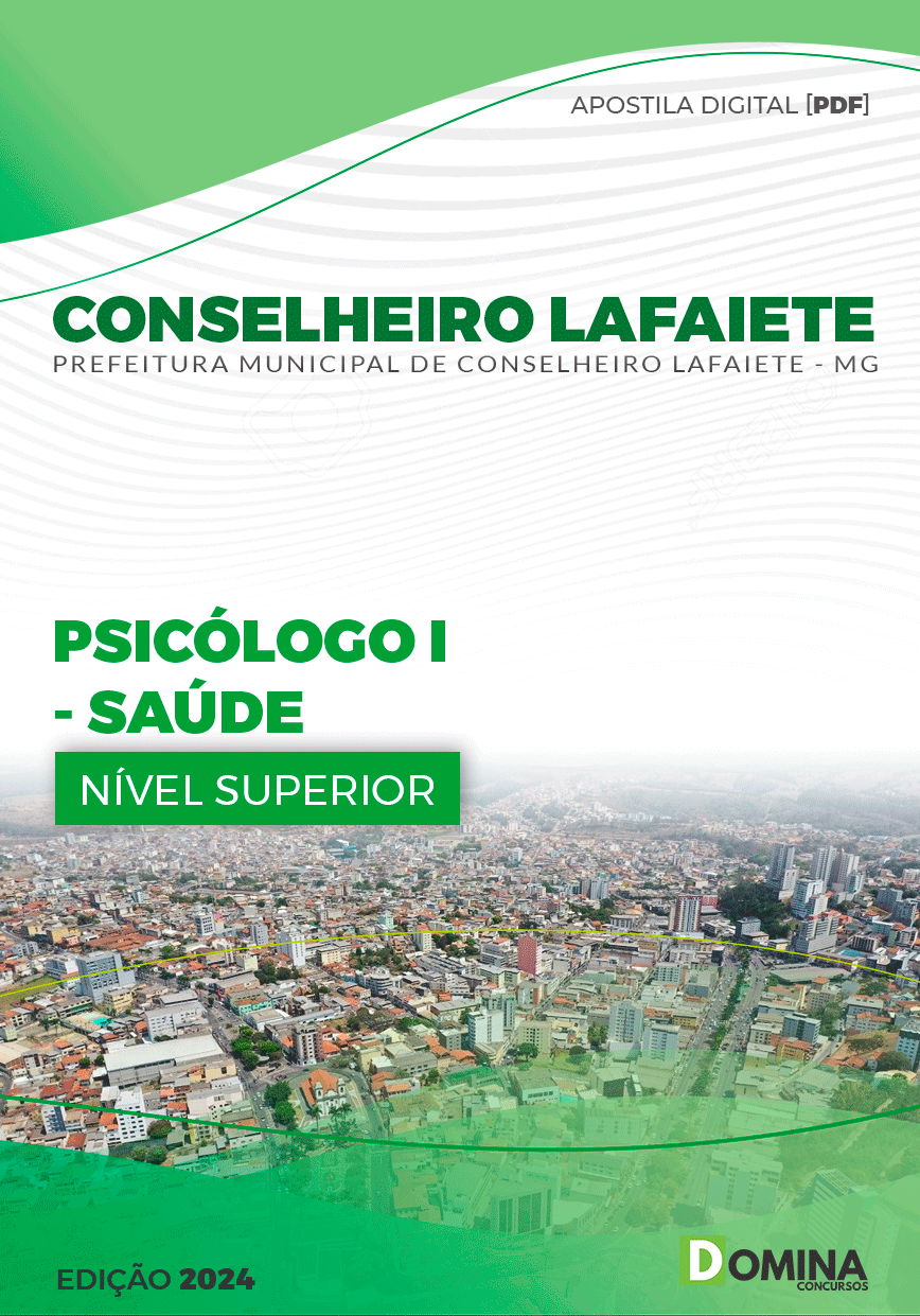 Apostila Psicólogo Conselheiro Lafaiete MG 2024