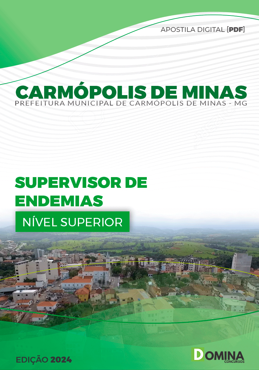 Apostila Supervisor de Endemias Carmópolis de Minas MG 2024