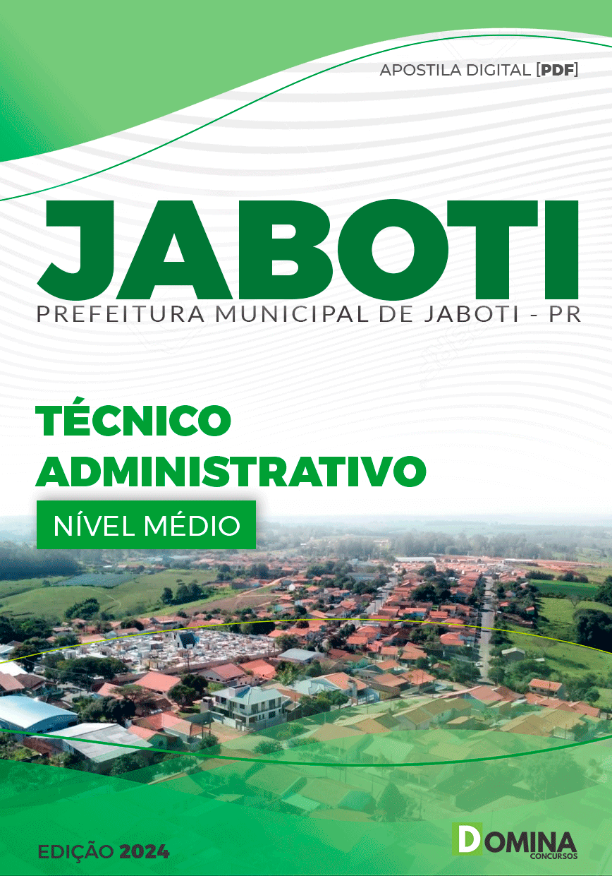 Apostila Técnico Administrativo Jaboti PR 2024