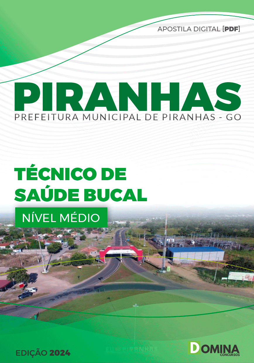 Apostila Técnico de Saúde Bucal Piranhas GO 2024