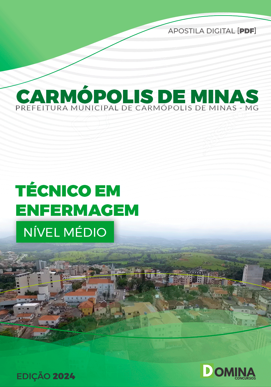 Apostila Técnico em Enfermagem Carmópolis de Minas MG 2024