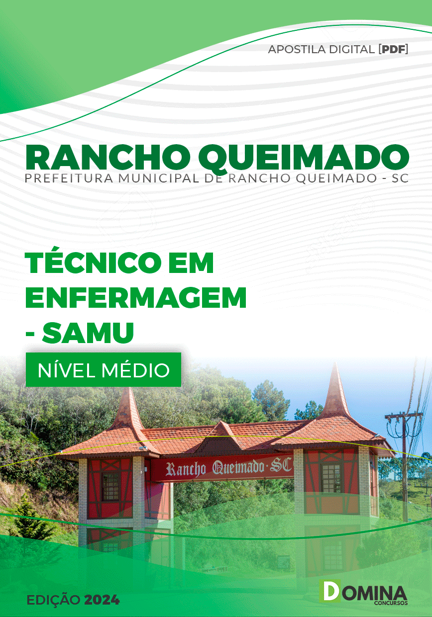 Apostila Técnico Enfermagem SAMU Rancho Queimado SC 2024