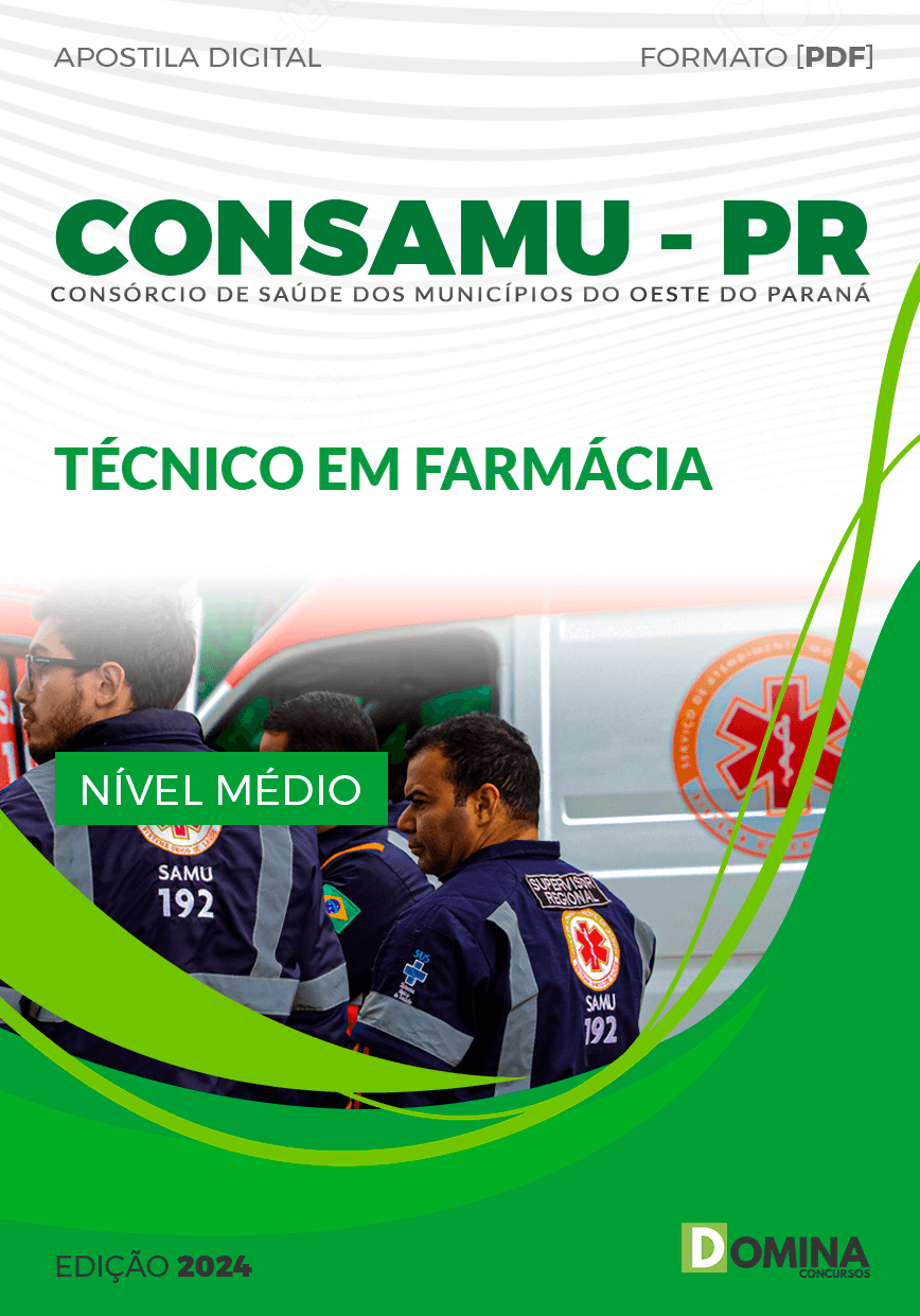 Apostila Técnico em Farmácia CONSAMU PR 2024