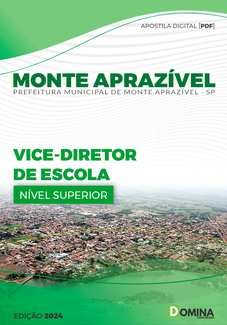 Apostila Vice Diretor de Escola Monte Aprazível SP 2024