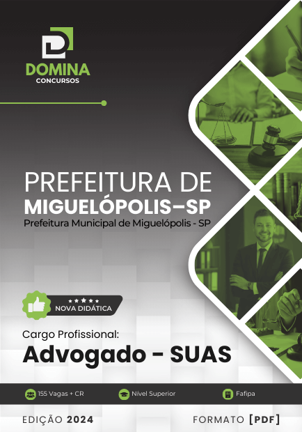 Apostila Advogado SUAS Miguelópolis SP 2024