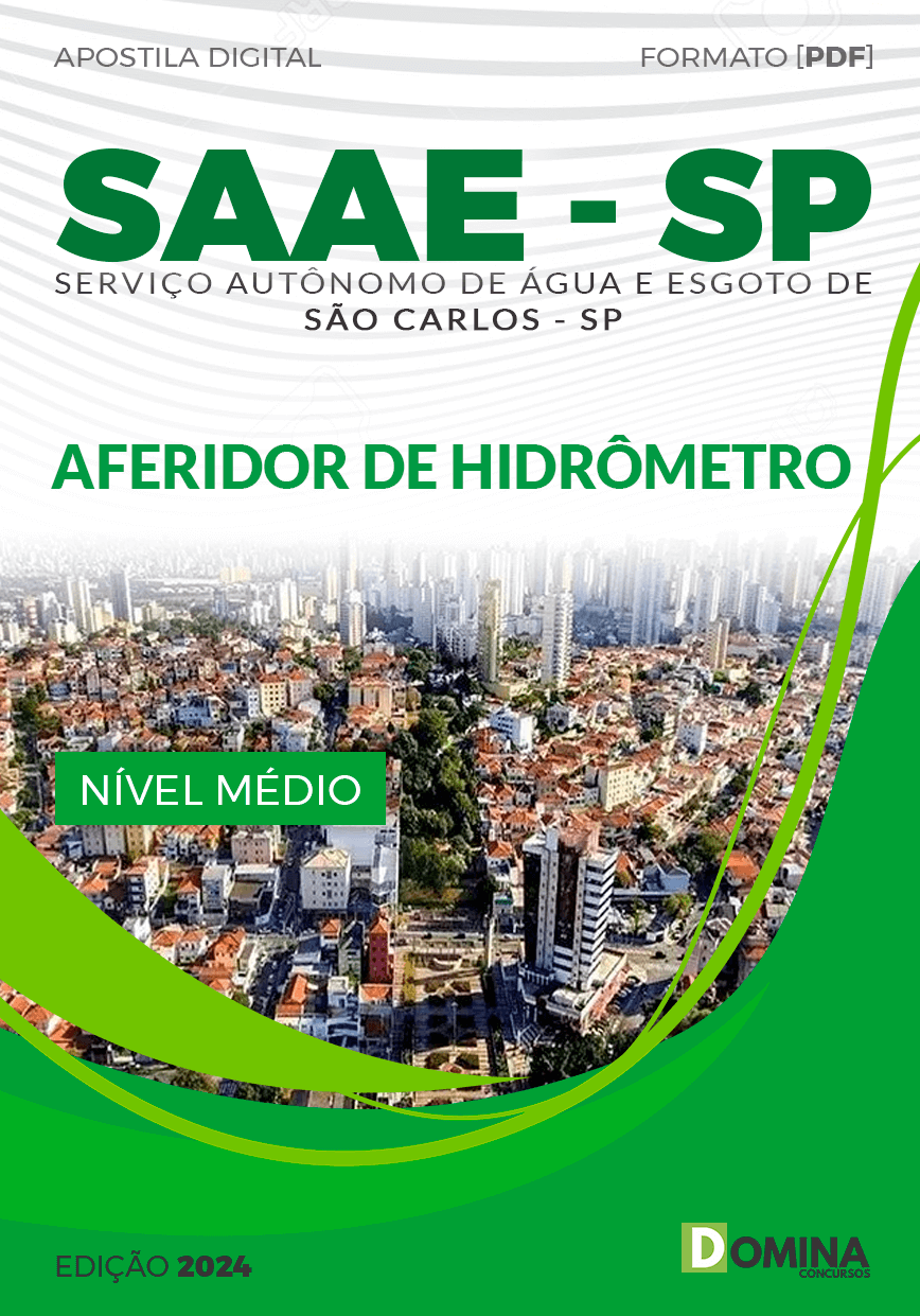 Apostila Aferidor de Hidrômetro SAAE São Carlos SP 2024