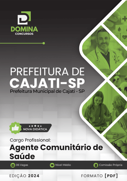 Apostila Agente Comunitário de Saúde Cajati SP 2024