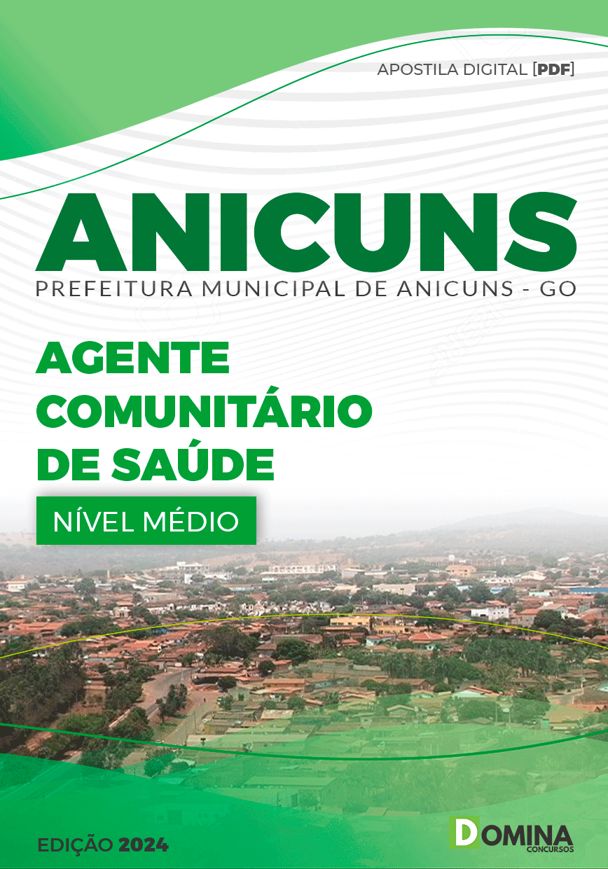 Apostila Agente Comunitário de Saúde Anicuns GO 2024