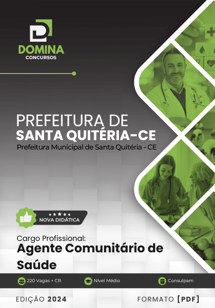 Apostila Agente Comunitário de Saúde Santa Quitéria CE 2024