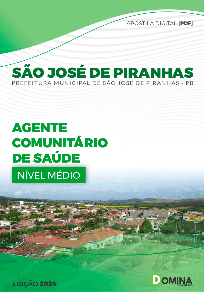 Apostila Agente Comunitário Saúde São José de Piranhas PB 2024