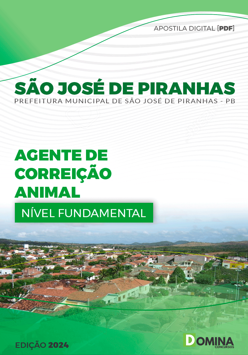 Apostila Agente Correição Animal São José de Piranhas PB 2024