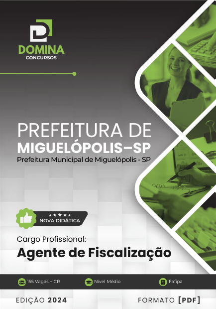 Apostila Agente de Fiscalização Miguelópolis SP 2024