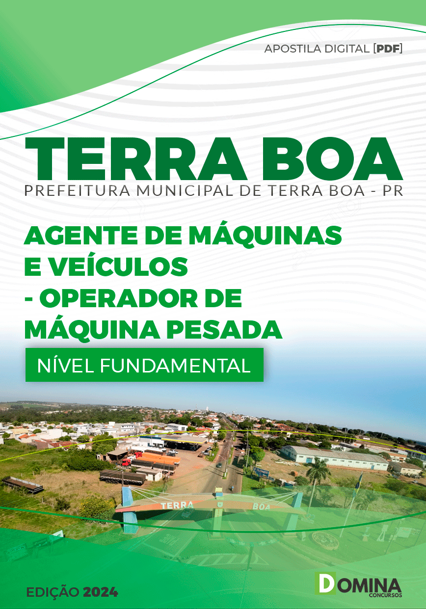 Apostila Operador de Máquina Pesada Terra Boa PR 2024