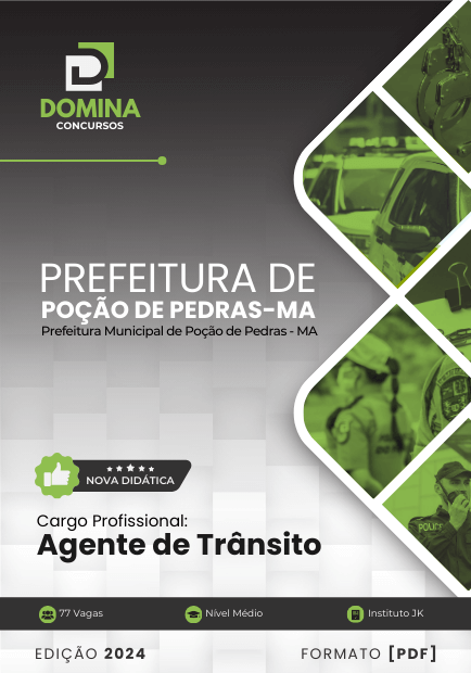 Apostila Agente de Trânsito Prefeitura Poção de Pedras MA 2024