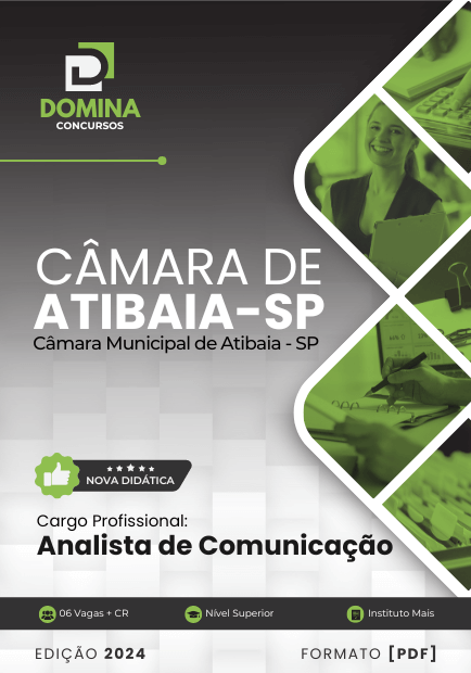 Apostila Analista de Comunicação Câmara Atibaia SP 2024