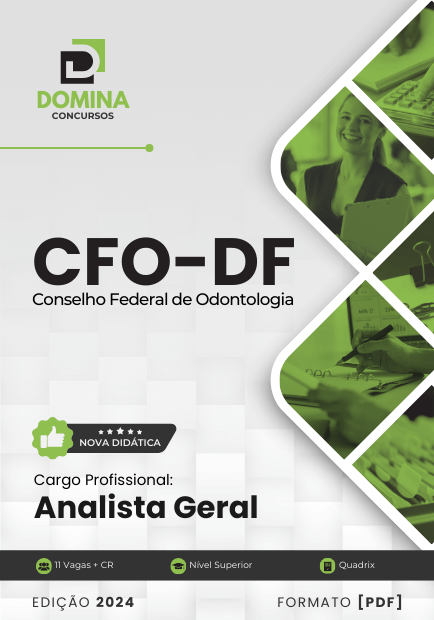 Apostila Analista Geral CFO DF 2024