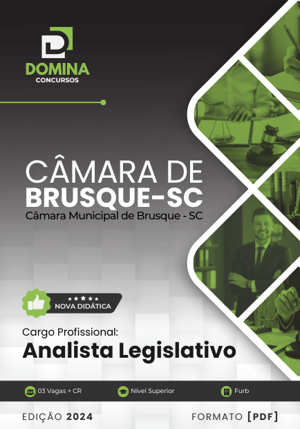 Apostila Analista Legislativo Câmara Brusque SC 2024