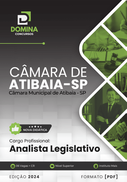 Apostila Analista Legislativo Câmara Atibaia SP 2024