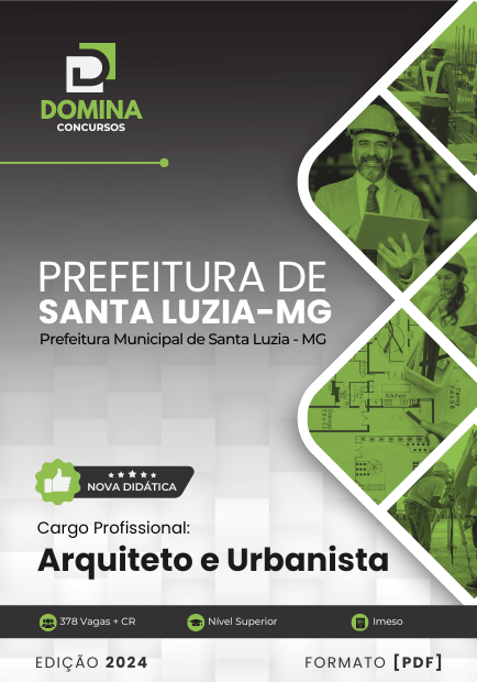 Apostila Arquiteto e Urbanista Santa Luzia MG 2024