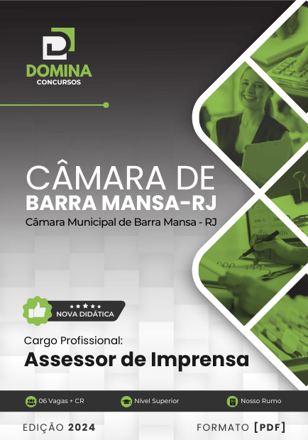 Apostila Assessor de Imprensa Câmara Barra Mansa RJ 2024