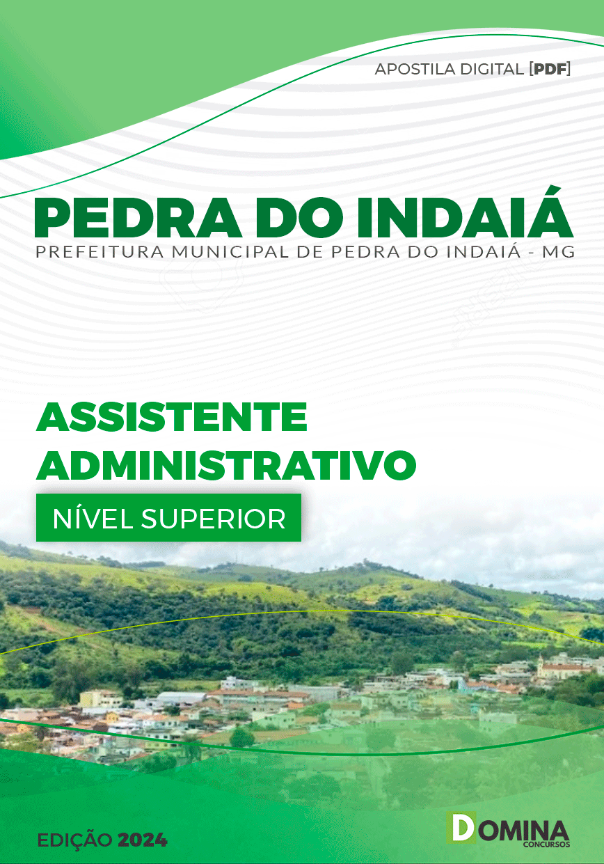 Apostila Assistente Administrativo Pedra do Indaiá MG 2024