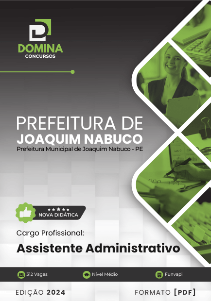 Apostila Assistente Administrativo Joaquim Nabuco PE 2024