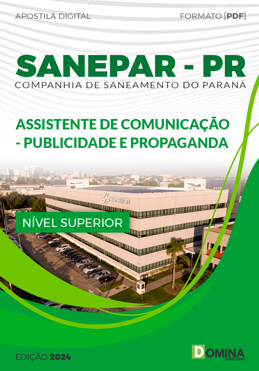 Apostila Assistente de Comunicação Publicidade SANEPAR 2024