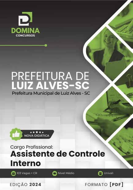 Apostila Assistente de Controle Interno Luiz Alves SC 2024